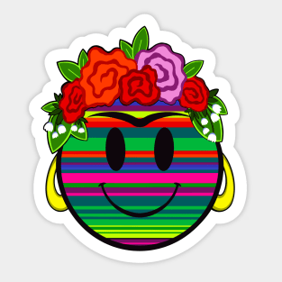 Happy Face Frida Sticker